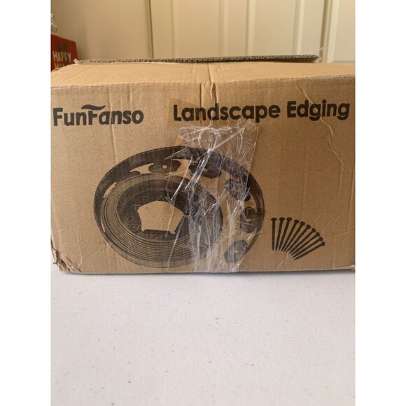 FunFanso 4" X 33 Landscape Edging Roll With Stakes For Gardening & Yard Design - Picture 1 of 3